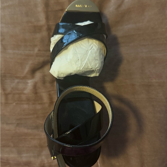 Jimmy Choo Papyrus Cork Wedge Sandals Size 41 - Picture 4 of 7